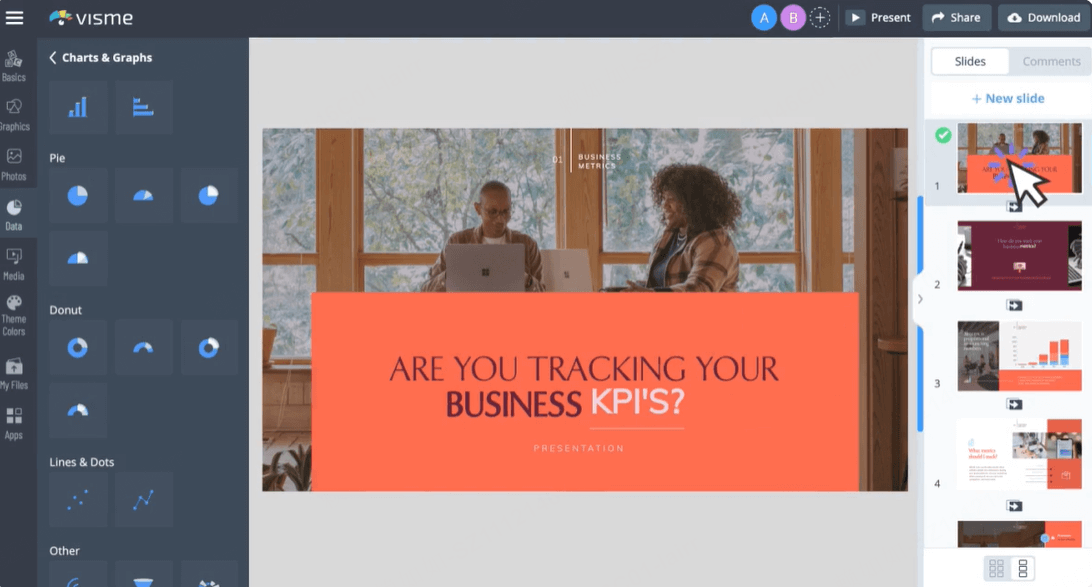 热门AIPPT工具Visme