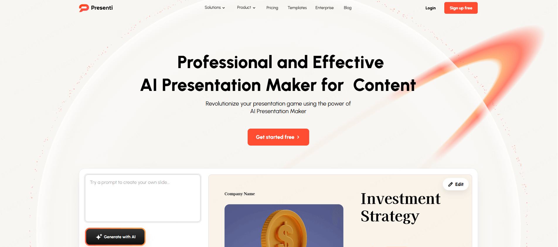 热门AIPPT工具Presenti