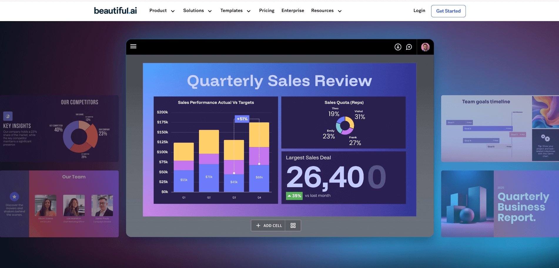 在线AIPPT制作平台Beautiful.ai