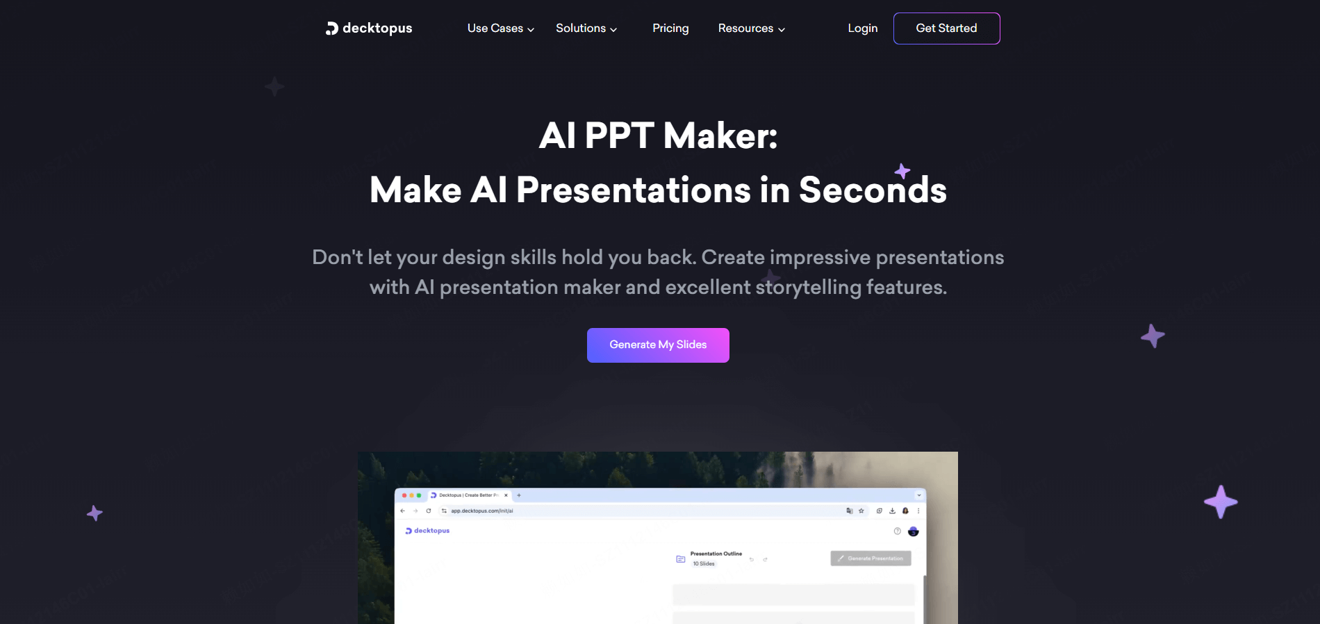 在线AIPPT制作平台Decktopus