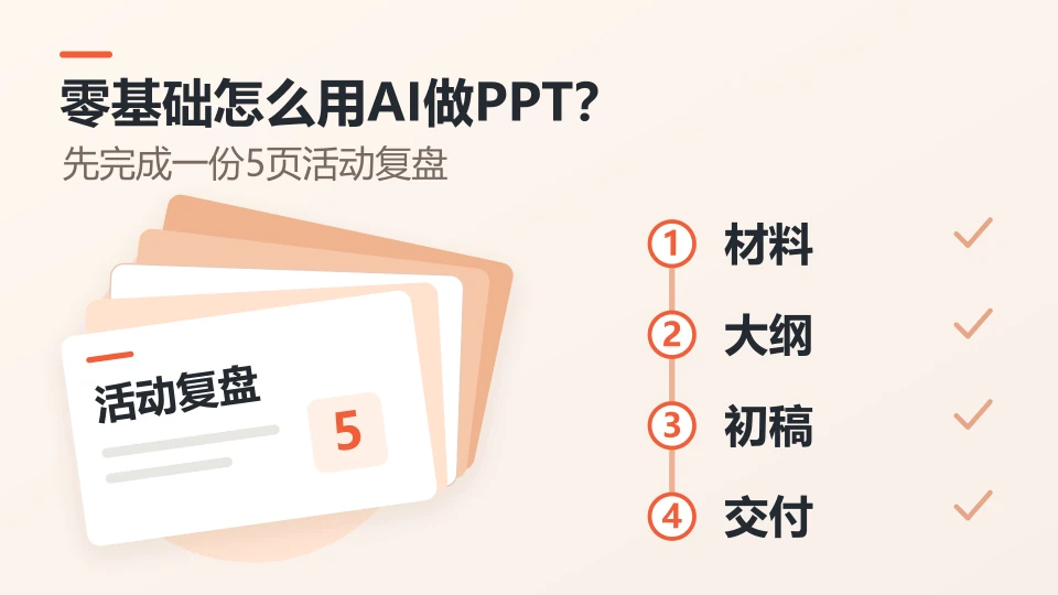 零基础怎么用AI做PPT？从试用到成稿