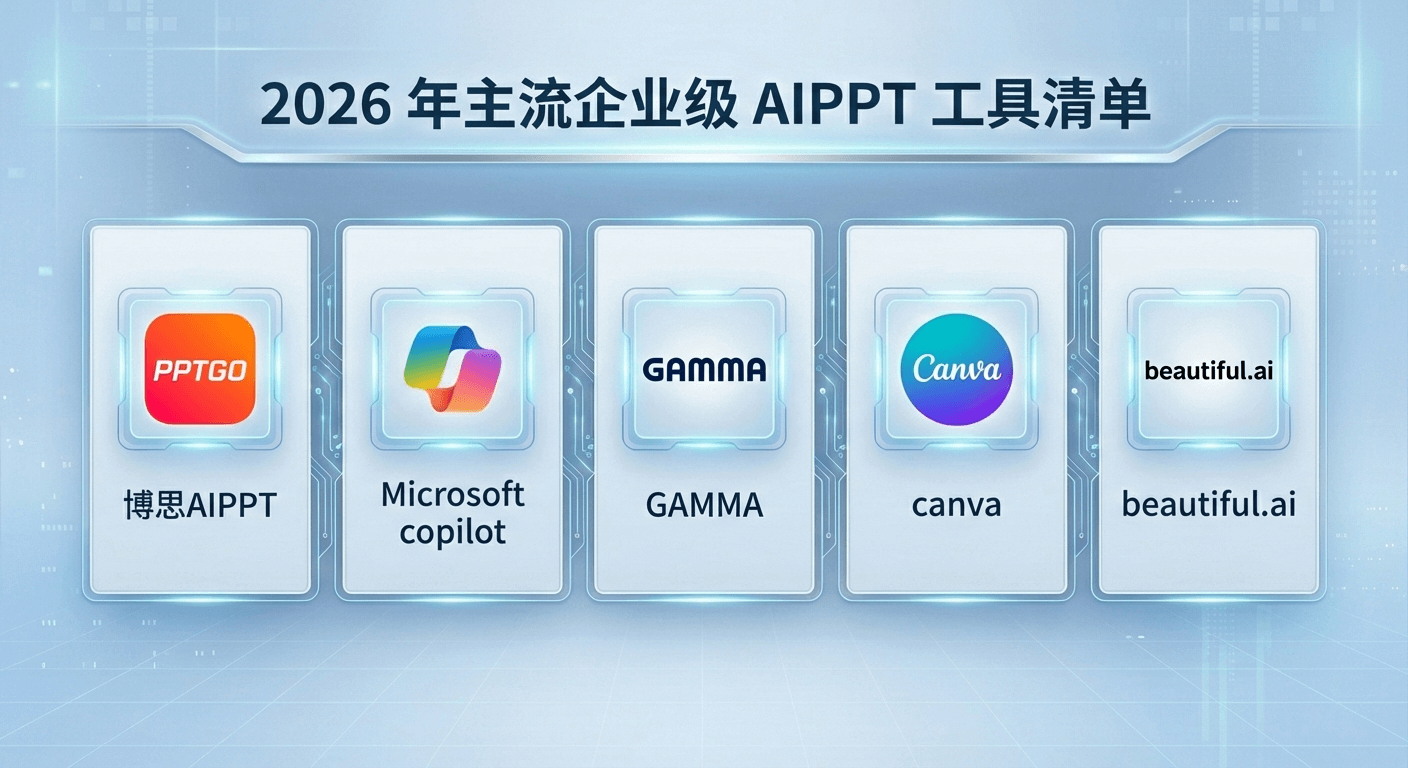 2026年主流企业级AIPPT工具清单