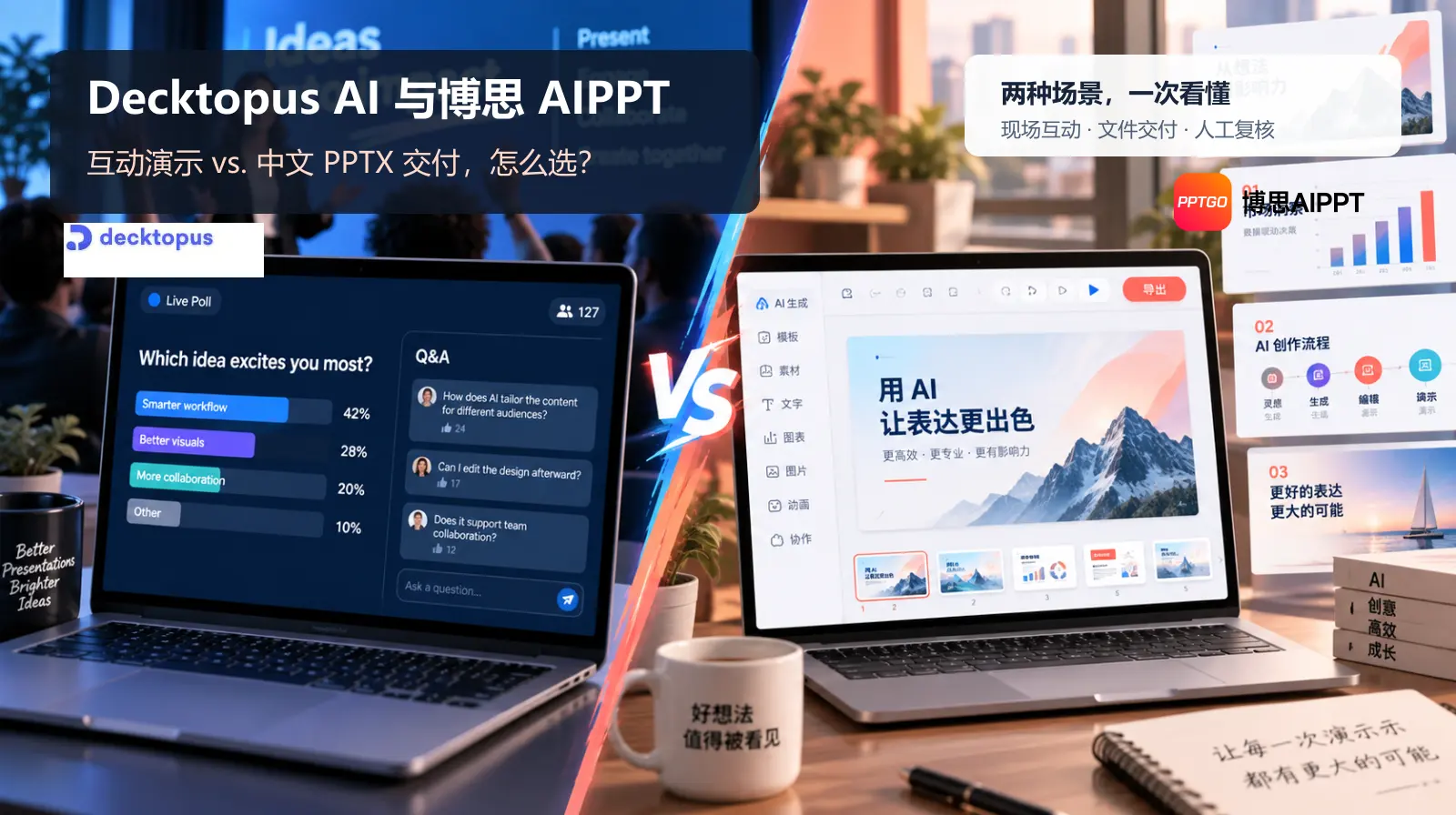 Decktopus AI是什么？主题生成、互动演示与PPT交付指南