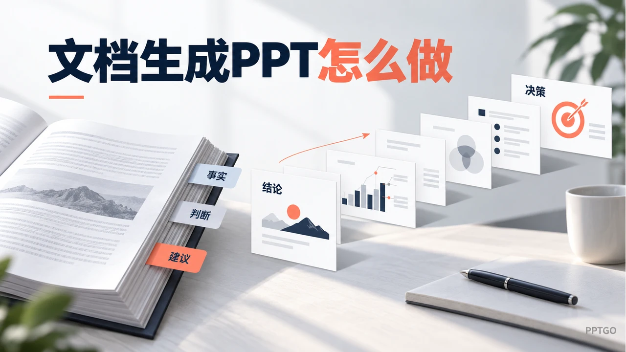 长报告中的事实、判断和建议按汇报顺序整理成演示稿