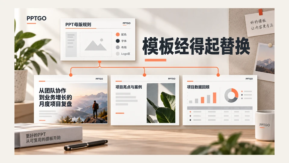 PPT模板怎么做？母版、字体、配色与复用规范