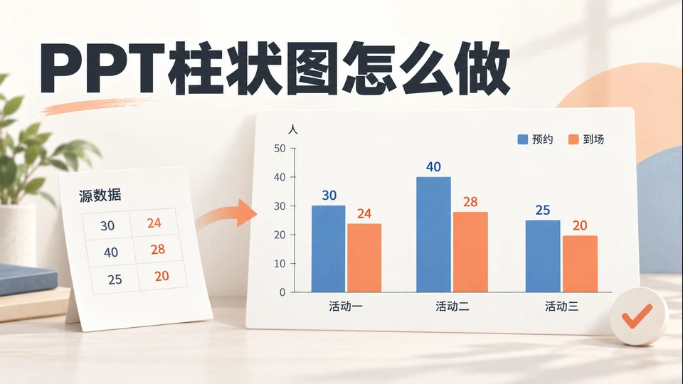 PPT柱状图怎么做?数据选择、制作与可读性检查