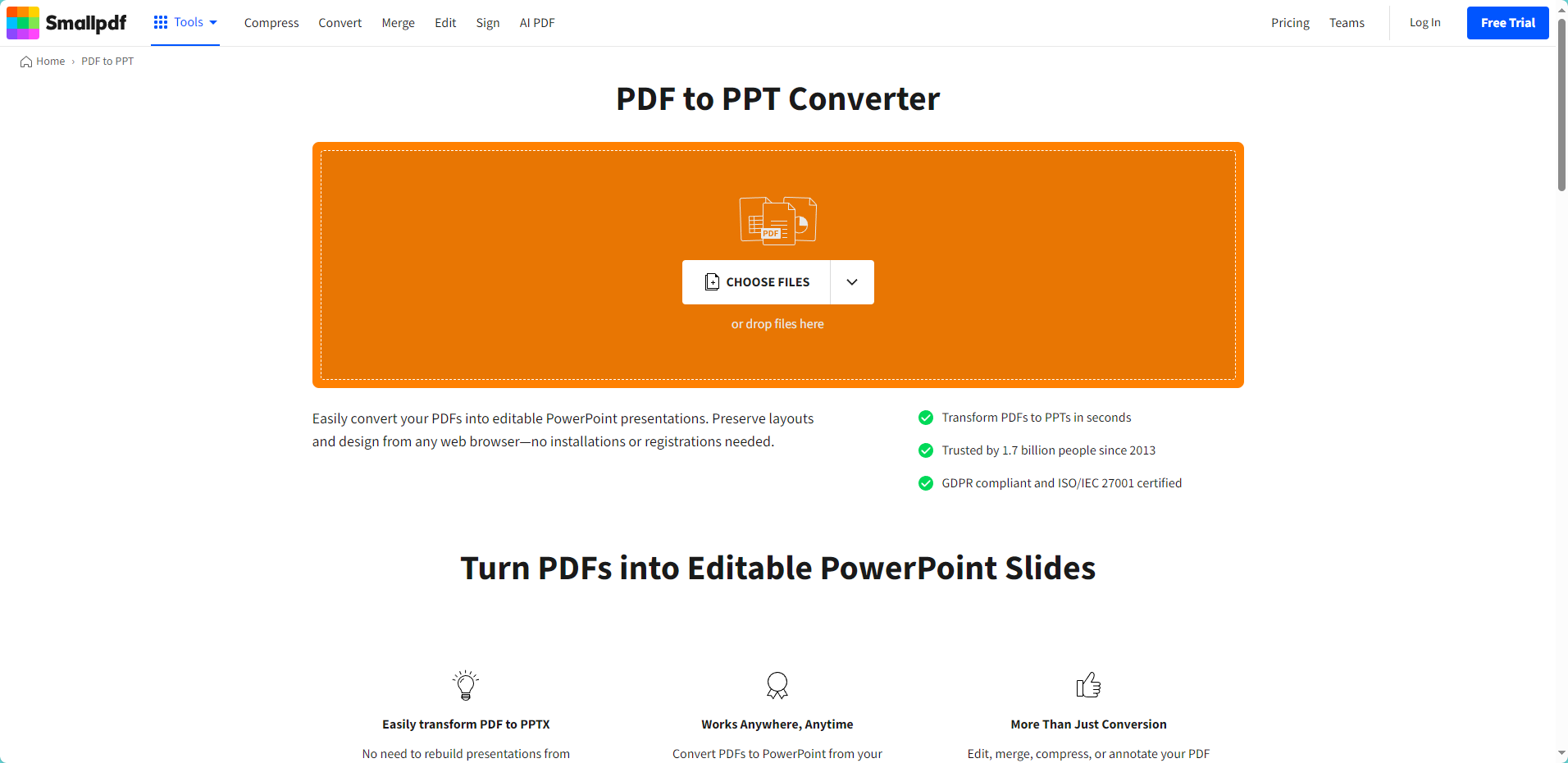 pdf转换ppt免费工具