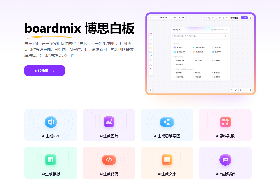 AI生成PPTboardmix