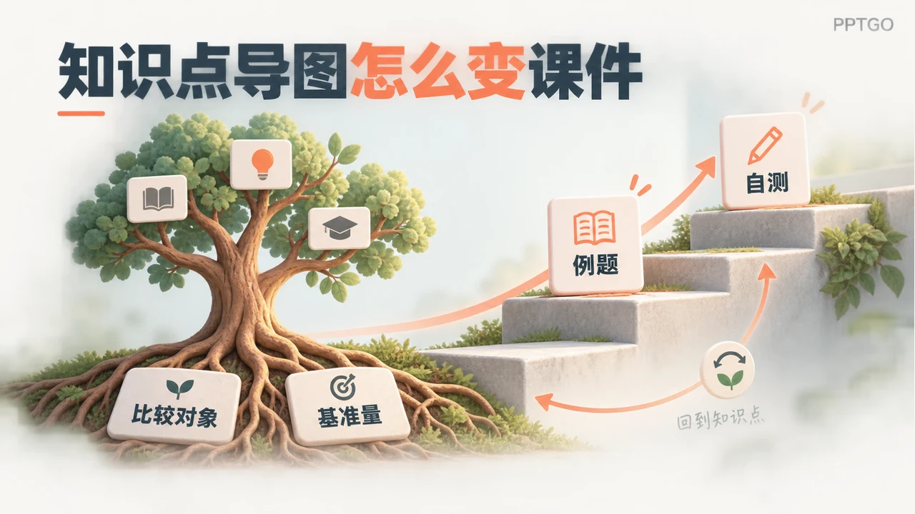 知识导图按先修关系组织为例题、自测和错因反馈路径