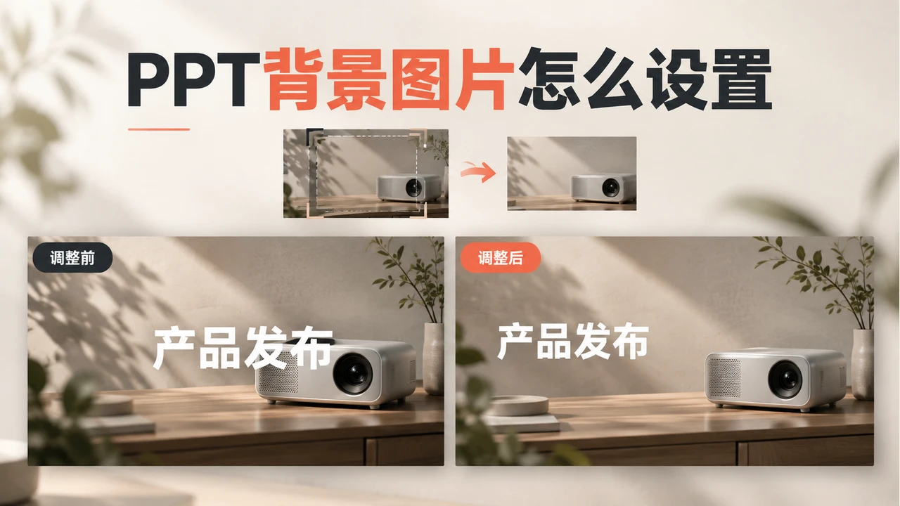 产品背景图调整前后,文字移至留白区域并避开产品主体