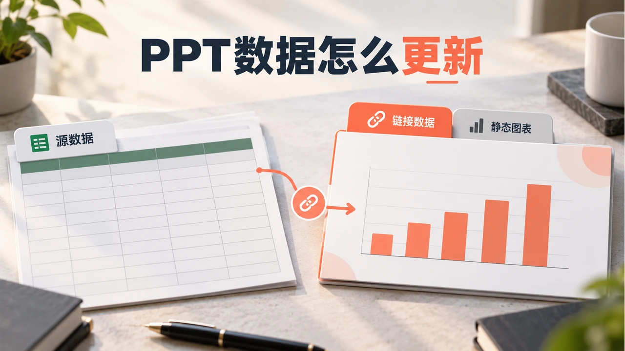 源数据表连接月报图表,旁侧区分可更新对象与静态交付稿