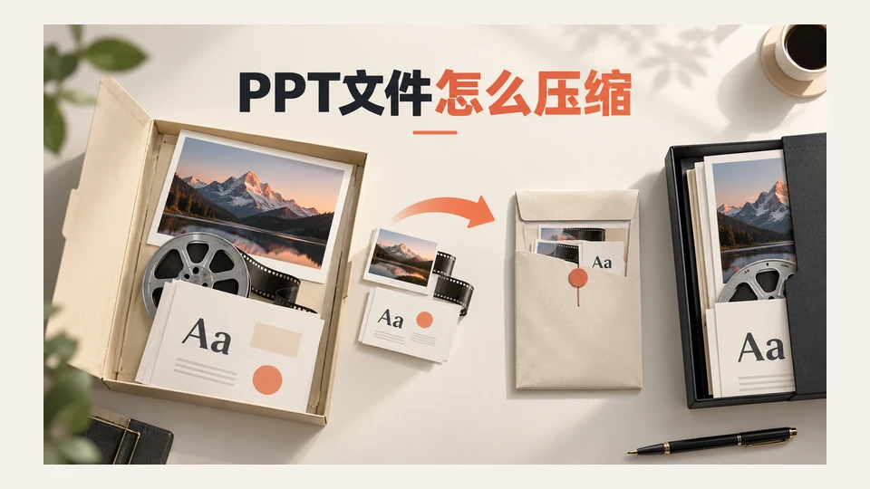 PPT文件太大怎么压缩？图片、视频与字体的分项处理方法