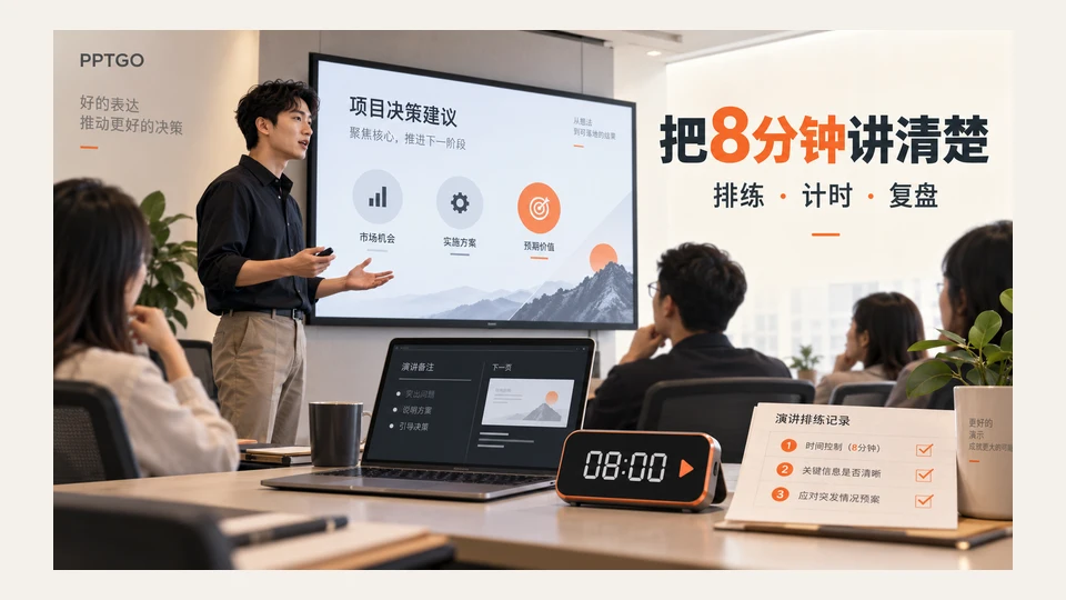 PPT演讲排练怎么做?演示者视图、计时与逐页复盘清单