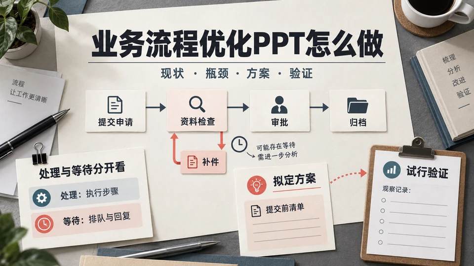 业务流程优化PPT怎么做？现状、瓶颈与方案