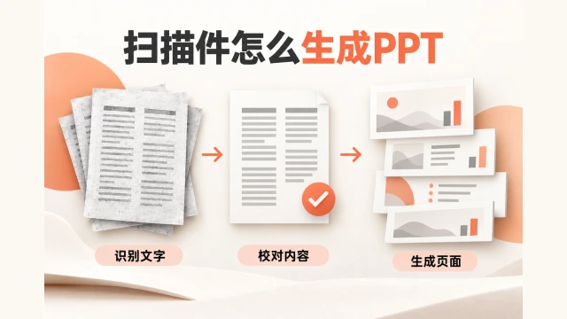 扫描件怎么用AI生成PPT？识别后分3步整理