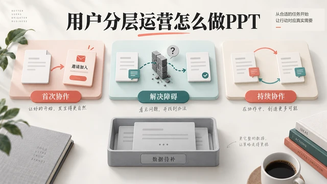 用户分层运营PPT怎么做?3类人群配行动