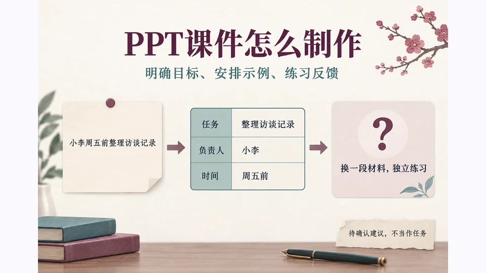 PPT课件怎么制作？讲师从大纲到授课的3步流程