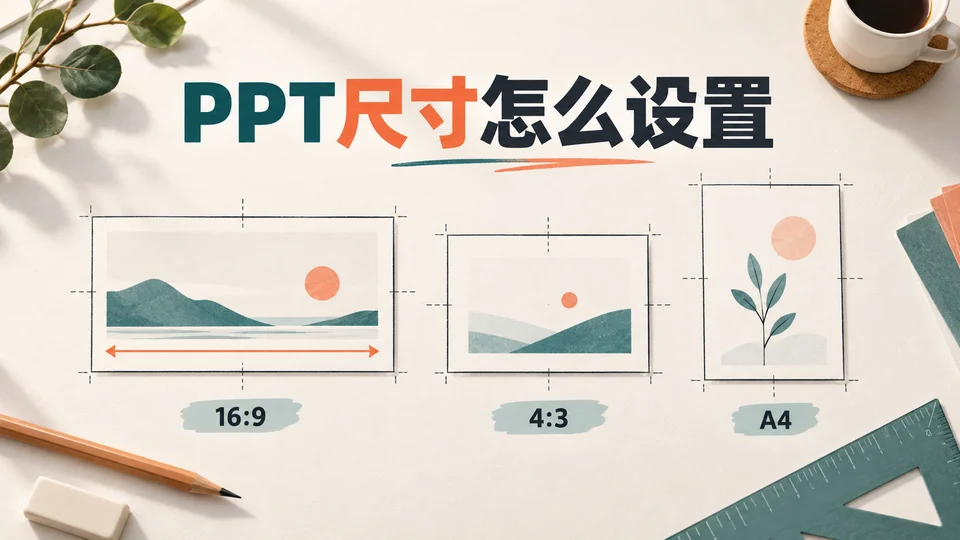 PPT尺寸怎么设置?16:9、4:3与A4选择方法