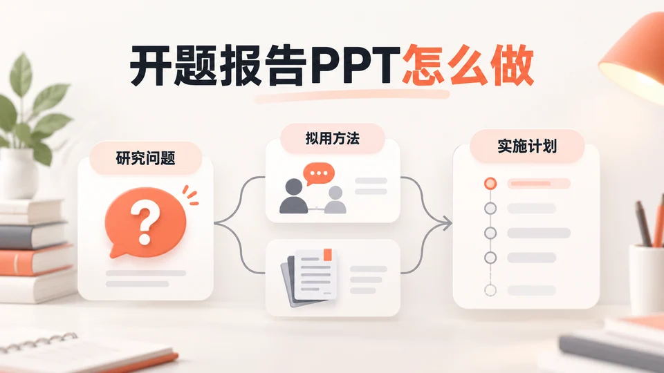 开题报告PPT怎么做?研究问题与方法对应