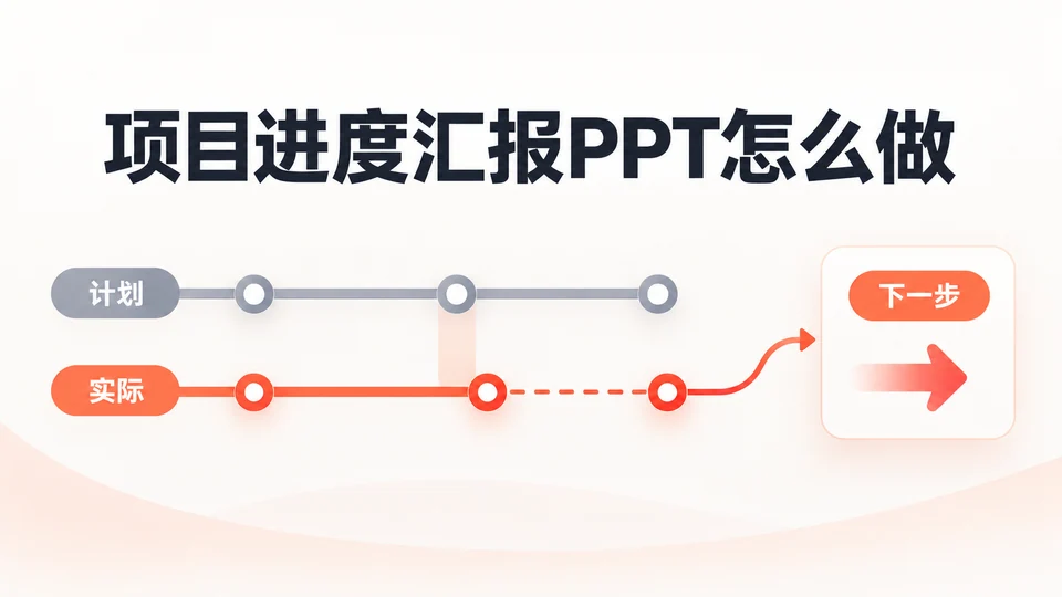 项目进度汇报PPT怎么做？计划差距与行动
