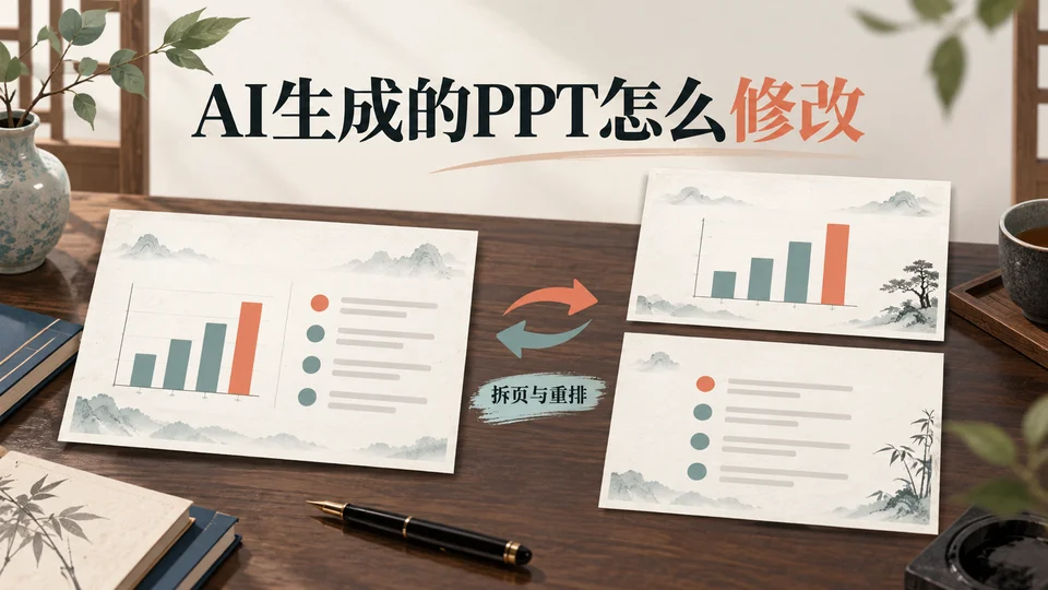 AI生成的PPT怎么修改?3步调整内容结构