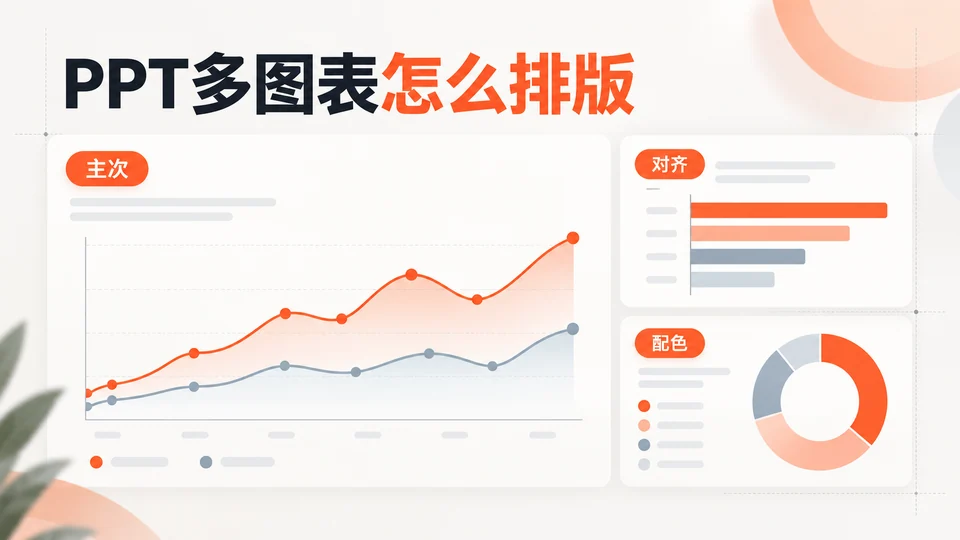 PPT多图表怎么排版?对齐、间距与配色