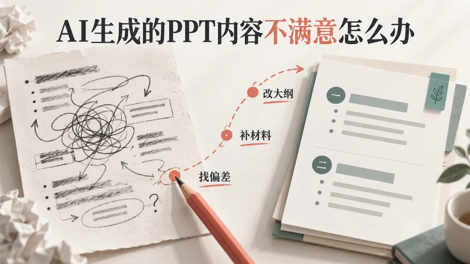 AI生成的PPT不满意？3种修改方法