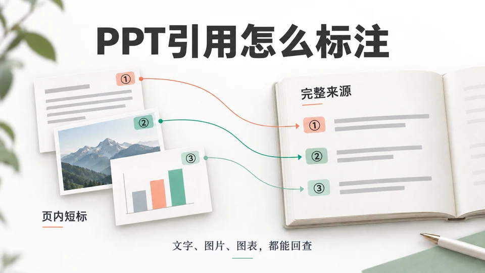 PPT引用怎么标注？文字、图片和图表来源