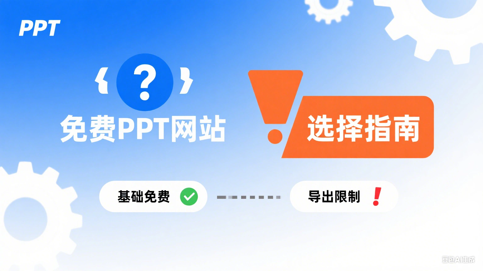 免费PPT网站选择指南:基础免费与导出限制