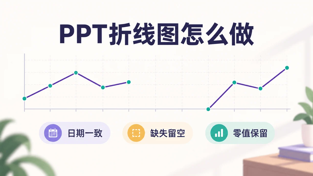 等间隔时间折线区分缺失数据与真实零值