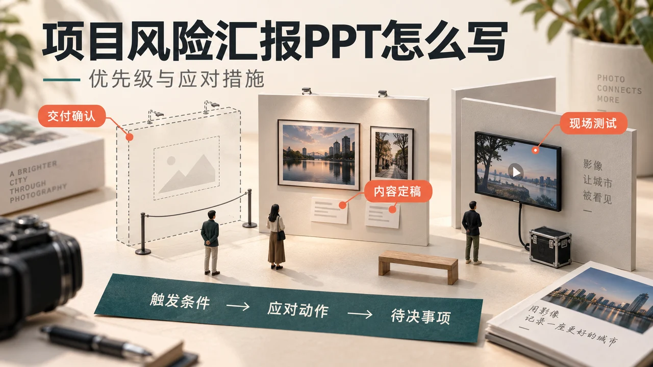 影像展的展架交付、照片说明与现场播放三项风险