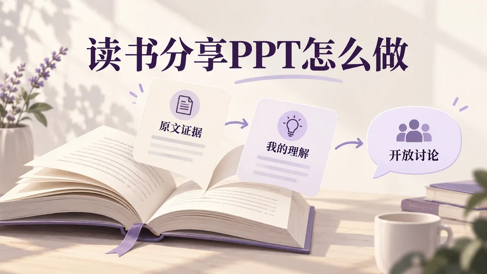 读书分享PPT怎么做？观点、原文与讨论