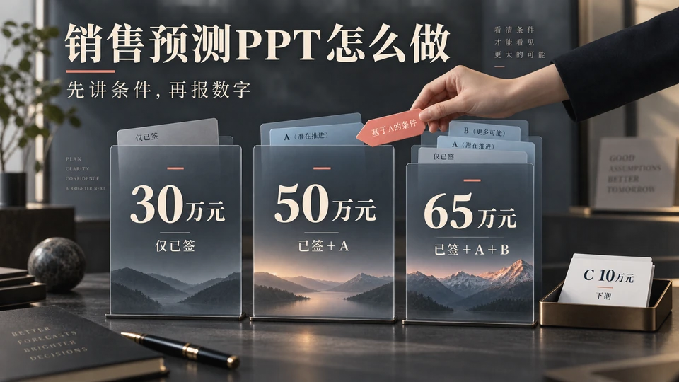 销售预测PPT怎么写？商机分层与情景测算