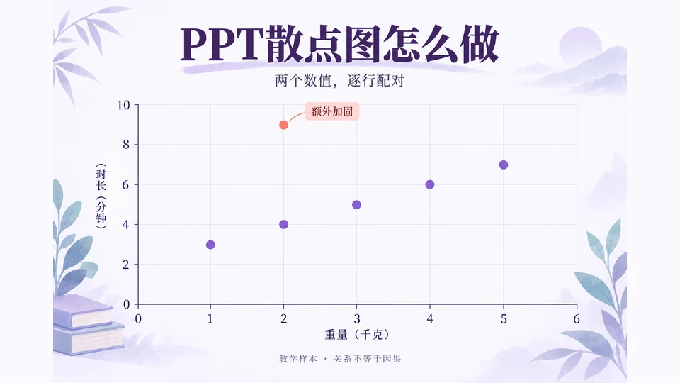 PPT散点图怎么做？两组数据与异常点
