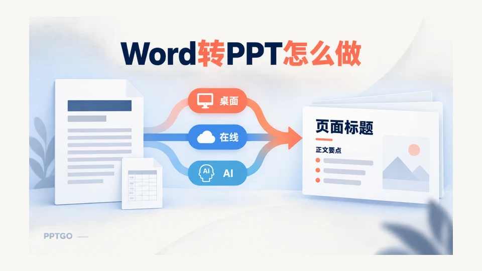 Word转PPT完整指南：3种方法、操作步骤与格式注意事项